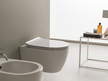MOON - Wall-hung ceramic toilet by Scarabeo Ceramiche - view 2